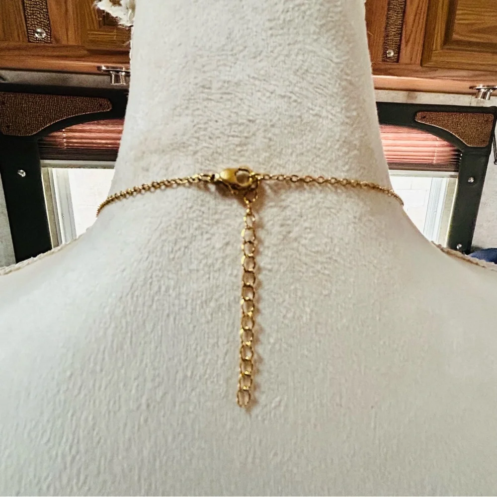 Handcrafted Cruella de Vil cameo bat accent pendant on chain necklace